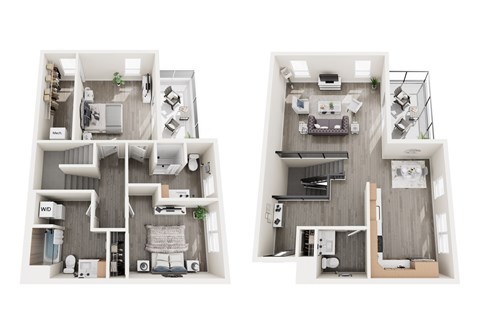Bailey Floor Plan at Unite Apartments, North Dakota